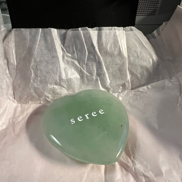 New Seree Green Aventurine Heart-Shaped Phone Pop Grip - Picture 5 of 6